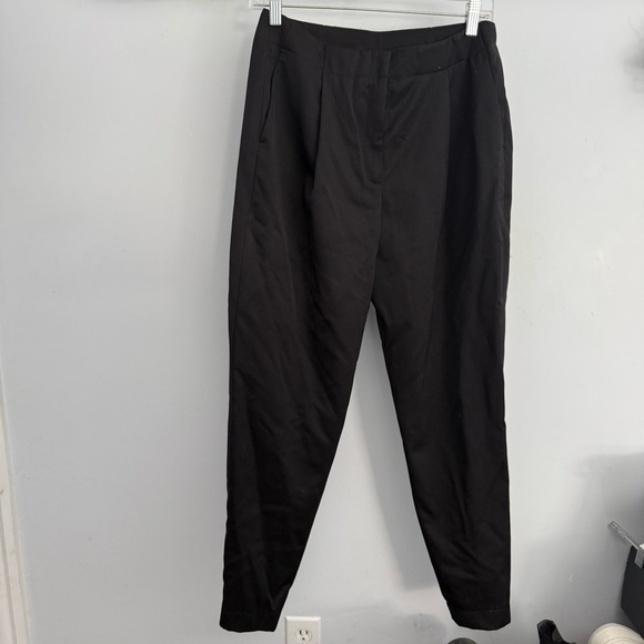 Akris Punto 100% Wool Dress Pants Trousers Slacks Black size 6 Pleated - Picture 1 of 8